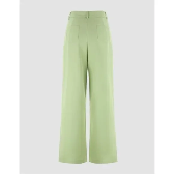Cider lime green high waisted wide leg pants - Picture 2 of 9